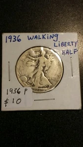 1936 P WALKING LIBERTY SILVER HALF DOLLAR - Picture 1 of 4