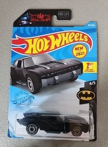 New HOT WHEELS 2021 The Batman Batmobile 4/5 Black - Picture 1 of 3