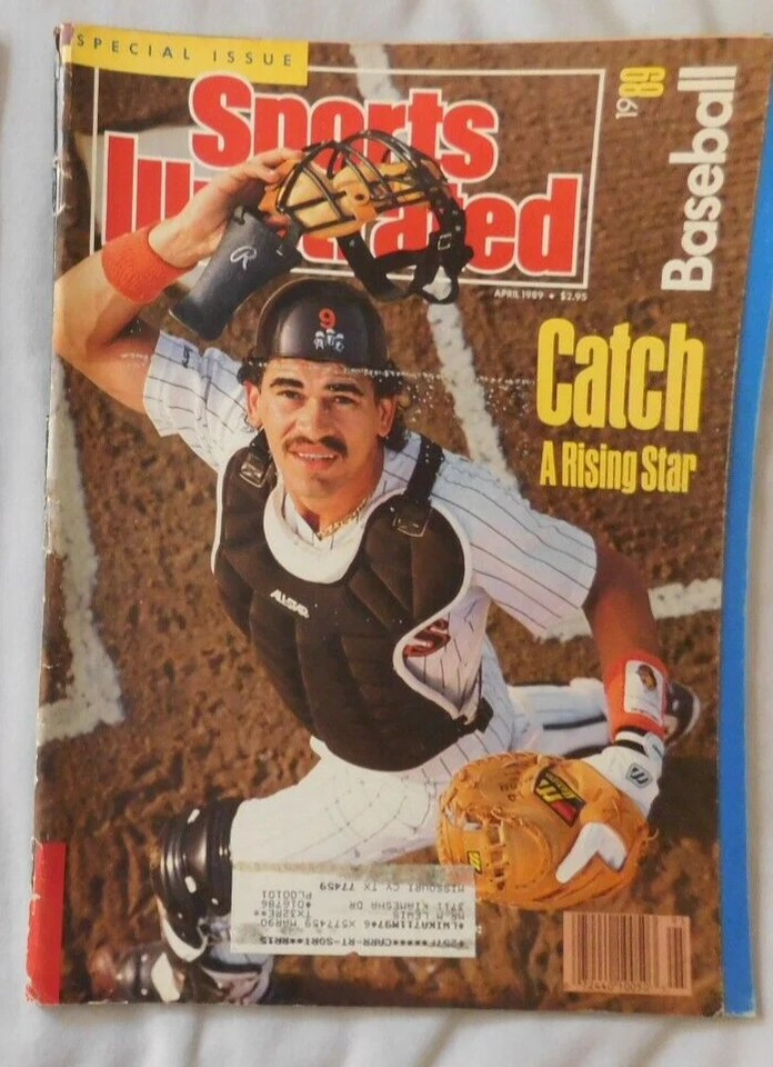 1989 Sports Illustrated BENITO SANTIAGO SAN DIEGO Padres  BASEBALL Preview G - Image 1 of 1