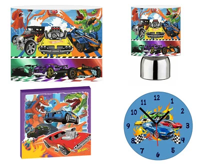HOT WHEELS - Sombra de luz de 10", lámpara táctil, arte de pared, reloj de pared o paquete - Imagen 1 de 4