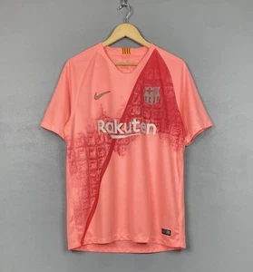 Camiseta de fútbol Nike Barcelona 2018-2019 para hombre talla L rosa Top - Imagen 1 de 8