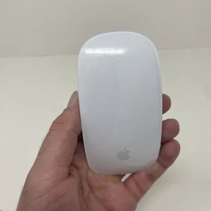 Apple Magic Mouse A1657 Wireless Bluetooth Rechargeable White/Silver Work Great! - Picture 1 of 5