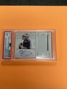 2021 National Treasures Mac Jones /99 Rookie SP On-Card Auto Patch Crossover - Bild 1 von 5