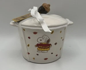 Rae Dunn Snoopy Erdnüsse PULLOVER WETTER Herbst Blatt Mini Backtopf - Bild 1 von 2