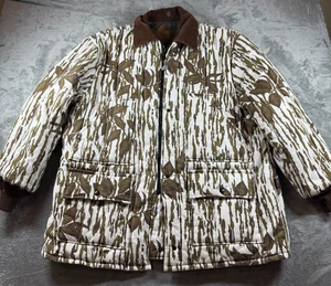 Vtg Walls Reversible Camo Jacket Large Realtree / Snow Camo Quilted Hunting - Picture 1 of 15