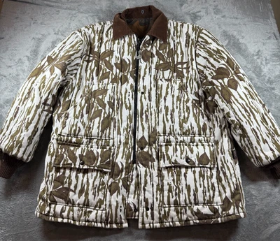 Vtg Walls Reversible Camo Jacket Large Realtree / Snow Camo Quilted Hunting - Image 1 of 4