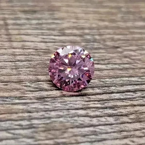 3 Ct Lab Grown Pink Diamond Round Cut VVS1 D Grade Certified Stone - Picture 1 of 4