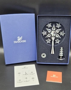 Swarovski Kristall Baumspitze Silber Neuwertig In Box - Bild 1 von 24