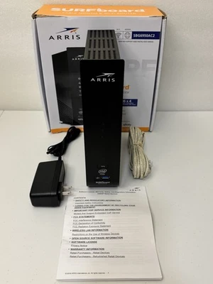 ARRIS Surfboard DOCSIS 3.0 Cable Modem SBG6950AC2/AC1900 Black (Wi-Fi) - Image 1 of 4