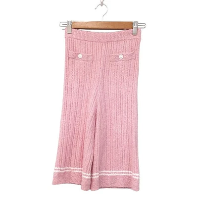 Auténticos pantalones para mujer Chanel P72283 rosa blanco Foto 1 de 4