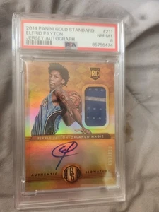 2014-15 Panini Gold Standard Elfrid Payton Rookie Jsy Auto # 211 PSA 8 - Picture 1 of 2