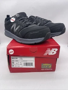 New Balance 412 schwarz Herren Industrie Legierung Zehe Arbeit Sicherheit Schuhe MID412B1 Größe 10 - Bild 1 von 15