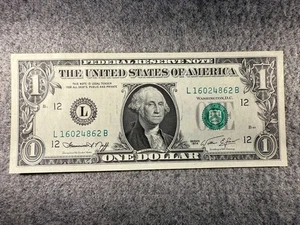 1974 $1 Dollar U.S. Federal Reserve UNC Note San Francisco Fr#1908 SPC1198 - Picture 1 of 3