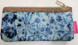 Lilly Pulitzer Blue HIGH MANETENANCE PENCIL POUCH School Work Zip Case - Picture 1 of 4