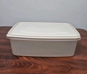 Rubbermaid Servin Saver #8 Contenitore 33 Tazze Coperchio Mandorla Rettangolare X Grande USA - Foto 1 di 14