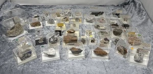 C980 Großes Mineralien Konvolut Meist Clara uA Tungstibit Eisenkiesel Cerrantit - Picture 1 of 19