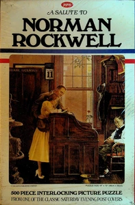A Salute to Norman Rockwell Jaymar Sealed Puzzle Marriage License - Picture 1 of 1
