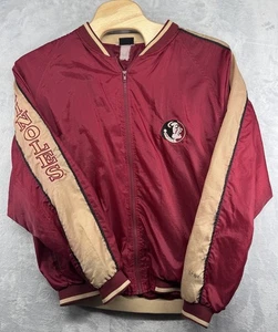 Cortavientos de Colección Champs Sports By Team Florida State Seminoles FSU Cremallera Completa 27x28 - Imagen 1 de 7
