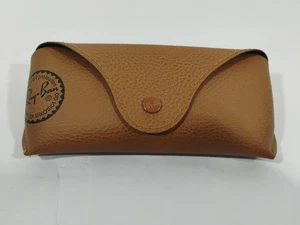 Ray-Ban Estuche para Gafas de Sol Anteojos Marrón Luxottica Estuche a Presión - Imagen 1 de 7