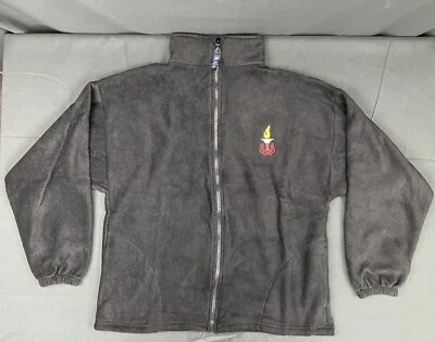 Chaqueta de Colección Juegos Olímpicos de EE. UU. Negra Llama Cremallera Completa Polar Hecha en EE. UU. L Foto 1 de 4
