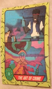 Teenage Mutant Ninja Turtles Trading Card Number 3 The Art Of Crime