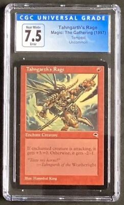 MTG Magic MISPRINT Upside Down Back FACTORY ERROR Tempest Tahngarth's Rage CGC - Image 1 of 2