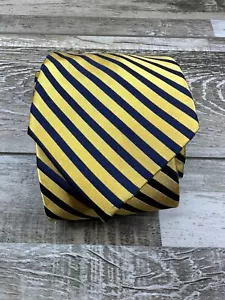 Men's U.S. Polo Assn neck tie yellow blue stripes - Picture 1 of 10