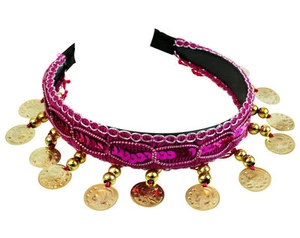 Headband Jewelry, Belly dance, Hair dress, Tribal, Silver / Gold Coins Sale! - Picture 1 of 28