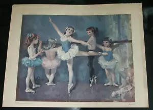 Cydney GROSSMAN Children Ballerina Ballet Girls Unframed Desirable Lithograph - Picture 1 of 12