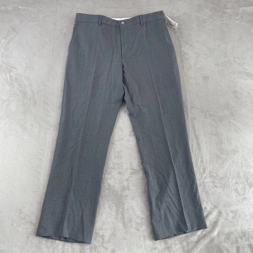 Pantalón Ralph Lauren Etiqueta Negra 34x30 Gris 100% Lana Frente Plano Nuevo con Etiquetas $450 Foto 1 de 4