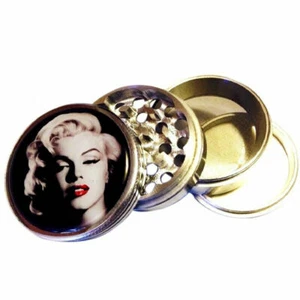 Trituradora de hierbas para especias de cocina de metal 4 piezas labios rojos sexy Marilyn Monroe GM3 - Imagen 1 de 4