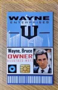 Batman ID Badge- Wayne Enterprises Bruce Wayne owner cosplay prop costume B - Picture 1 of 3
