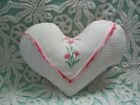 VINTAGE Cottage CHIC * A MOTHER is LOVE * Sweet HEART Matelasse & ROSES PILLOW