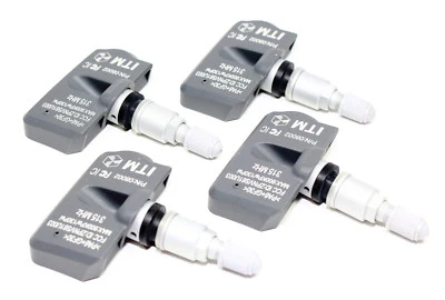 4 sensores de presión de neumáticos TPMS Toyota Tacoma 315 mhz vástagos de válvula de aluminio plateado Foto 1 de 2