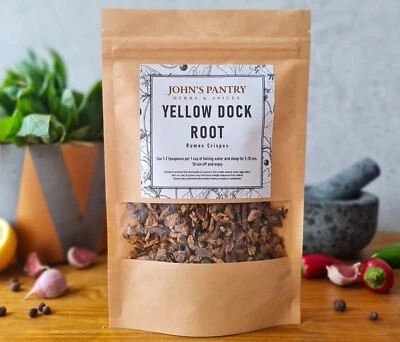 JOHN'S PANTRY Yellow Dock Root Herb (Rumex crispus) Curly Dock Root Tea | Kobylak | 50g - 250g