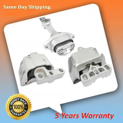 Juego de 3 piezas de motor y montaje de transmisión para VW Beetle Golf Jetta 1,8 L 1,9 L 2,0 L Foto 1 de 4