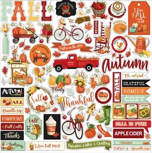 Carta Bella - Welcome Autumn 12x12 Element Sticker Scrapbook Journal Planner - Picture 1 of 1