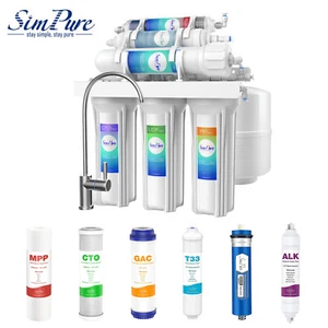 Purificatore sistema filtro acqua ad osmosi inversa pH alcalino 6 stadi + filtro extra - Foto 1 di 20