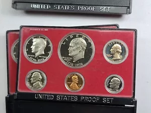 ☆1 Satz aus Lot☆ 1976 US Mint Bicentennial Proof 6-Coin Set mit Box - Bild 1 von 4