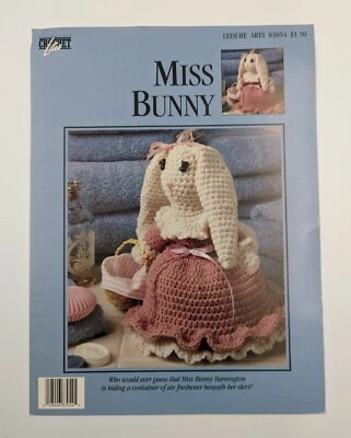 Leisure Arts Spring 1993 Crochet Lites Miss Bunny Instructions #83054 - Image 1 of 3