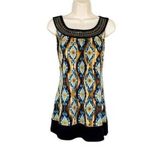 Damenbluse Cocomo Größe S mehrfarbig ärmellos dehnbar Perlenausschnitt - Bild 1 von 6