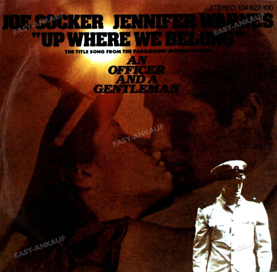 Joe Cocker, Jennifer Warnes - An Officer And A Gentleman 7in 1982 (VG+/VG+) ' - Image 1 of 1