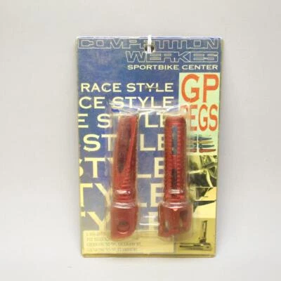 JUEGO DE CLAVIJAS REPOSAPIÉS DELANTEROS SUZUKI Competition Werkes rojo L109-2073 Foto 1 de 4