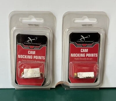 2- Five Packs (10 Total) Carbon Express Cam Nocking Points - Red #57519 NEW! - Image 1 of 4