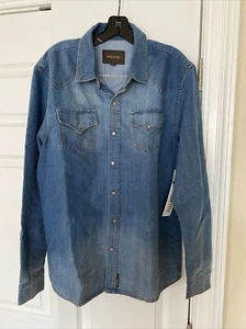 Ring of Fire Men Denim Shirt Size XL - Picture 1 of 2