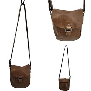Jack Georges Satchel Leather Crossbody Adjustable Strap Country Boho Brown