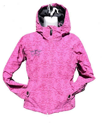 Chaqueta de snowboard rosa con respaldo polar grueso manual 686 para mujer talla X pequeña  Foto 1 de 4