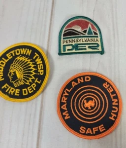 Vintage Pennsylvania DER Middletown Fire Dept Maryland Safe Hunter Lot Mix Patch - Bild 1 von 7