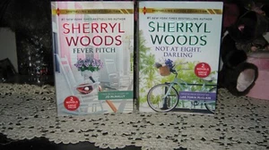 Sherryl Woods Lot of 2 Romance Novels Fever Pitch & Not at Eight,Darling   M-817 - Bild 1 von 4