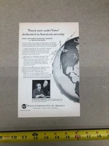 1954 RCA "Navy's new radio voice dedicated to America's security"-org vintage ad - Picture 1 of 1